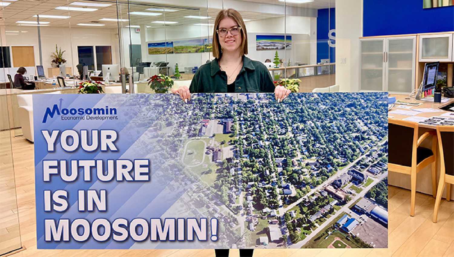 Moosomin Economic Development Officer Casey McCormac, pictured, and Borderland Co-op employee Ievgeniia Tsymbal will represent Moosomin at the career fair for newcomers in Saskatoon Wednesday.